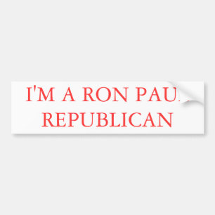 Ich bin EIN RON PAUL-REPUBLIKANER 3 Autoaufkleber