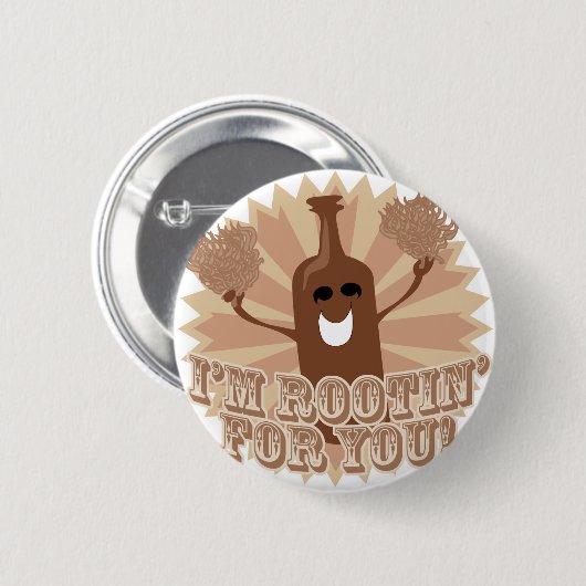 Ich bin ein Rootin für dich! Button (Vorne & Hinten)