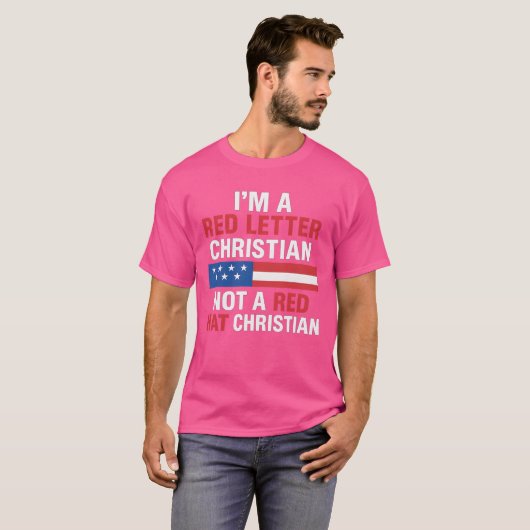 ICH BIN EIN ROTER SCHREIBER CHRISTLICH, KEIN ROTER T-Shirt (Vorne ganz)