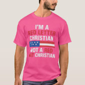 ICH BIN EIN ROTER SCHREIBER CHRISTLICH, KEIN ROTER T-Shirt (Vorderseite)