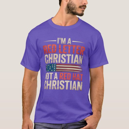 ICH BIN EIN ROTER SCHREIBER CHRISTLICH, KEIN ROTER T-Shirt (Vorderseite)