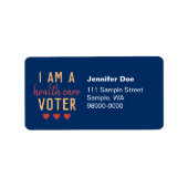 Ich bin ein Rücksendeadressen-Aufkleber im Gesundh Adressaufkleber (Vorne)