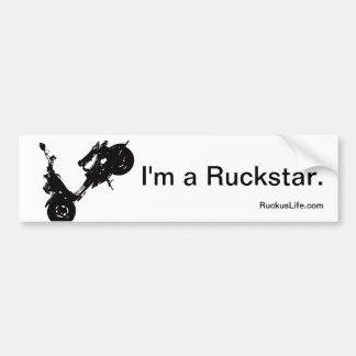 Ich bin ein Ruckustar Stoßaufkleber Autoaufkleber