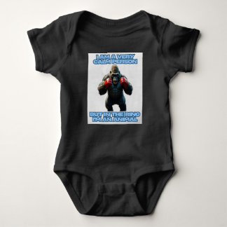 Ich bin ein ruhiger Mensch, aber auf dem Ring bin Baby Strampler