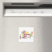 Ich bin ein Runner Words Magnet (In Situ (Geschirrspüler))