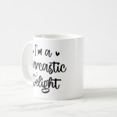 Ich bin ein Sarcastic Delight Sarcasm Lover Funny Kaffeetasse (Vorderseite Links)