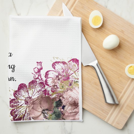 Ich bin ein scharendes Einhorn-Huhn-Geschirrtuch Geschirrtuch (Viertel Falte)