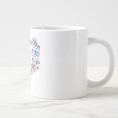 Ich bin ein Schilddrüsenkrebs-Überlebender Jumbo-Tasse (Rechts)