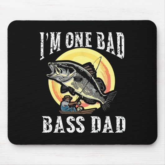 Ich bin ein schlechter B Dad Largemouth B Mousepad (Vorne)
