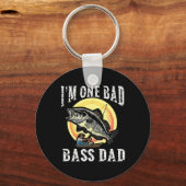 Ich bin ein schlechter B Dad Largemouth B  Schlüsselanhänger (Vorderseite)