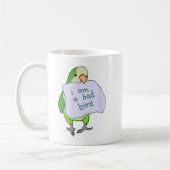 Ich bin ein schlechter Bird Funny Quaker Parrot Gr Kaffeetasse (Links)