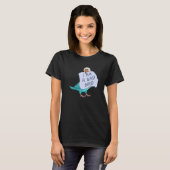 Ich bin ein schlechter Vogel, ich funny Blue Mönch T-Shirt (Vorne ganz)