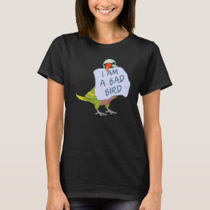 Ich bin ein schlechter Vogel Ich funny Mustache Pa T-Shirt