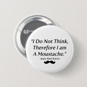 Ich bin ein Schnurrbart Button (Vorne & Hinten)