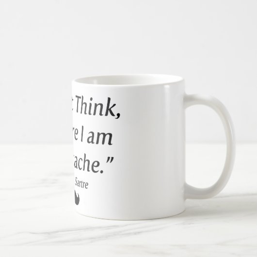 Ich bin ein Schnurrbart Kaffeetasse (Rechts)