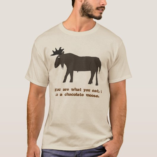 Ich bin ein Schokolade-Elch-Bekleidung T-Shirt (Vorderseite)