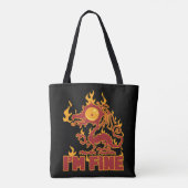 Ich bin ein schöner Brenndrache Tasche (Rückseite)