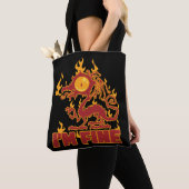 Ich bin ein schöner Brenndrache Tasche (Von Nahem)