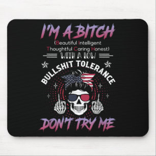 Ich bin ein schöner intelligenter fürsorglicher de mousepad