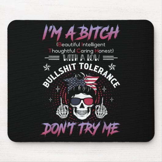 Ich bin ein schöner intelligenter fürsorglicher de mousepad (Vorne)