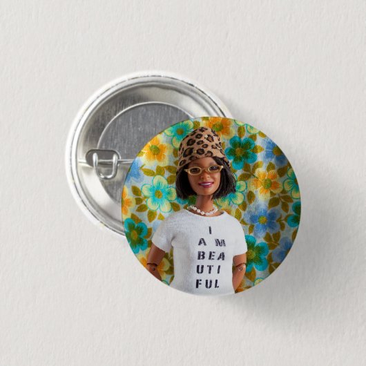 Ich bin ein schöner Knopf - Ella Button (Vorne & Hinten)