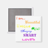 Ich bin ein schöner Magnet (Vorderseite/Rückseite)