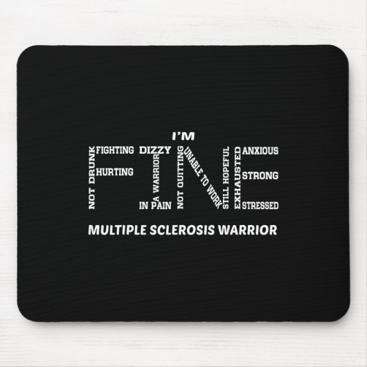 Ich bin ein schöner Multiple-Sklerose-Krieger Mousepad (Vorne)