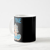 Ich bin ein schöner Sticker Kaffeetasse (Vorderseite Links)