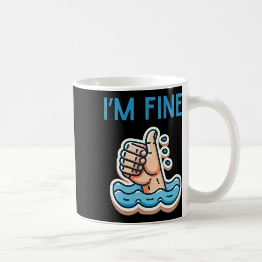 Ich bin ein schöner Sticker Kaffeetasse (Rechts)