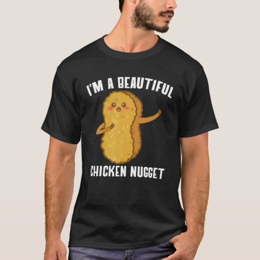 Ich bin ein schönes Huhn Nugget Kostüm Kinder Chic T-Shirt (Vorderseite)