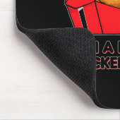 Ich bin ein schönes Hühnchen-Nugget-Halloween-Kost Mousepad (Ecke)
