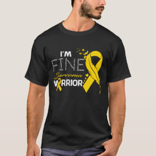 Ich bin ein schönes Sarcoma Krieger-Bewusstseinsge T-Shirt