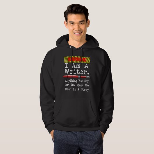 Ich bin ein Schriftsteller, der Funny Autor schrei Hoodie (Vorne ganz)