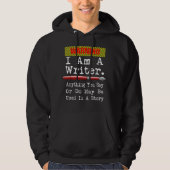 Ich bin ein Schriftsteller, der Funny Autor schrei Hoodie (Vorderseite)