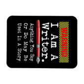 Ich bin ein Schriftsteller, der Funny Autor schrei Magnet (Horizontal)