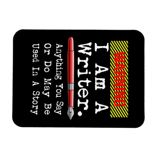 Ich bin ein Schriftsteller, der Funny Autor schrei Magnet (Horizontal)