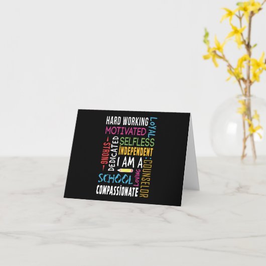 Ich bin ein Schulberater Karte (Gelbe Blume)