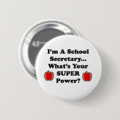 Ich bin ein Schulsekretär Button (Vorne & Hinten)