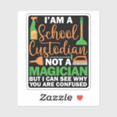 Ich bin ein Schulverwalter und kein Magier Aufkleber (Blatt)