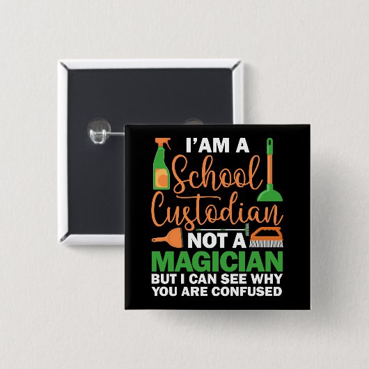 Ich bin ein Schulverwalter und kein Magier Button (Vorne & Hinten)