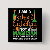 Ich bin ein Schulverwalter und kein Magier Button (Vorderseite)