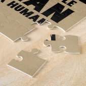 Ich bin ein schwarzer Mann Afro liest Gold individ Puzzle (Seite)