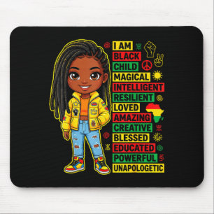 Ich bin ein schwarzes Kind, magischer Schwarzer Ge Mousepad