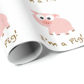 Ich bin ein Schwein Geschenkpapier (Rolleneckpunkt)