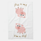 Ich bin ein Schwein Geschirrtuch (Vertikal)