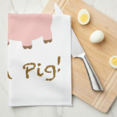 Ich bin ein Schwein Küchentuch (Viertel Falte)