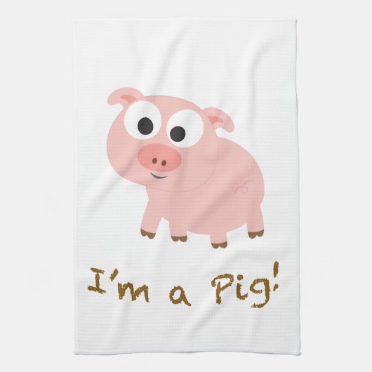 Ich bin ein Schwein Küchentuch (Vertikal)