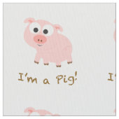 Ich bin ein Schwein Stoff (Nahaufnahme)