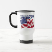 ICH BIN EIN SCHWER ARBEITENDER AMERIKANER! REISEBECHER (Links)