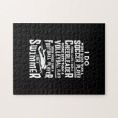 Ich bin ein Schwimmer Funny Swimming Pool Schwimme Puzzle (Horizontal)